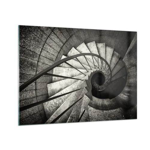 Üveg kép - Lépcsőn fel, lépcsőn le - 70x50 cm