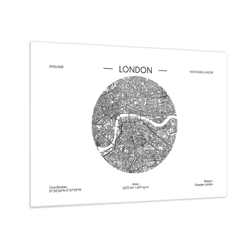 Üveg kép - London anatómiája - 70x50 cm
