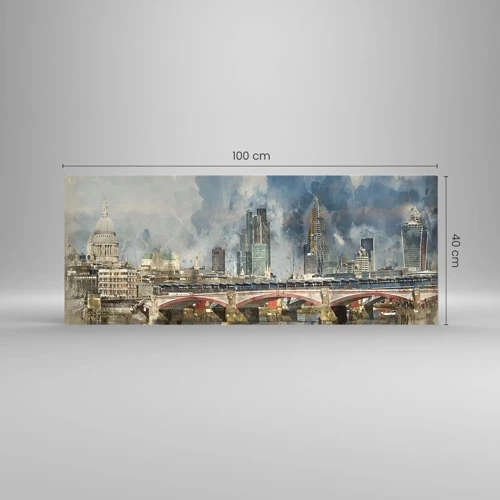 Üveg kép - London teljes pompájában - 100x40 cm