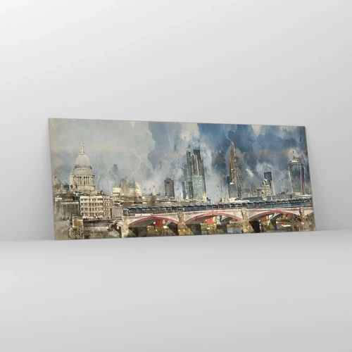 Üveg kép - London teljes pompájában - 100x40 cm