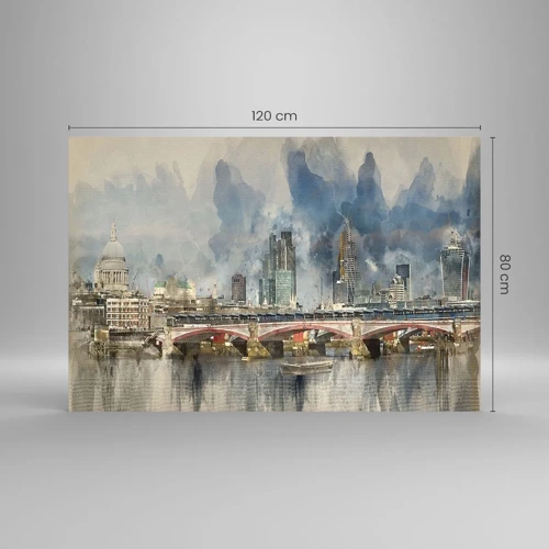 Üveg kép - London teljes pompájában - 120x80 cm