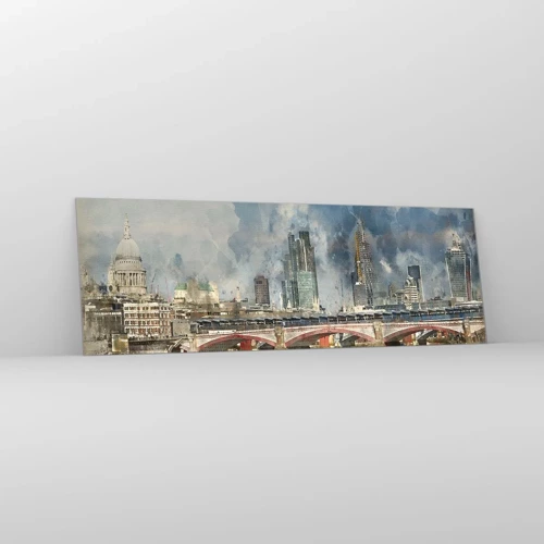 Üveg kép - London teljes pompájában - 90x30 cm