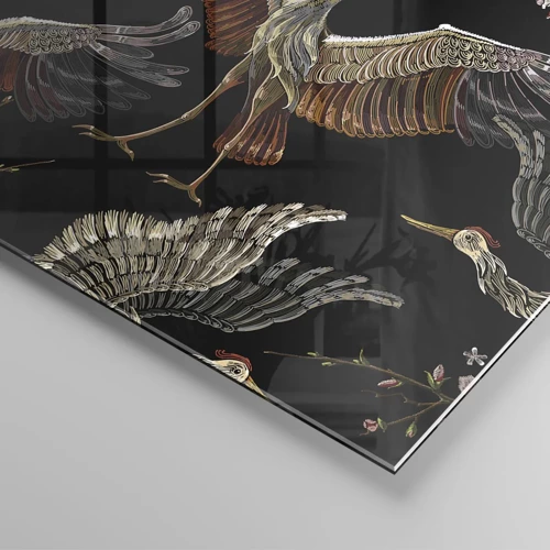 Üveg kép - Mesebeli madár - 120x80 cm