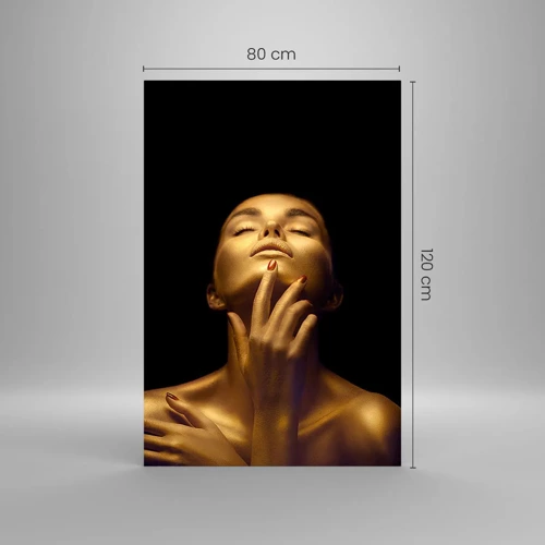 Üveg kép - Mint az arany selyem - 80x120 cm
