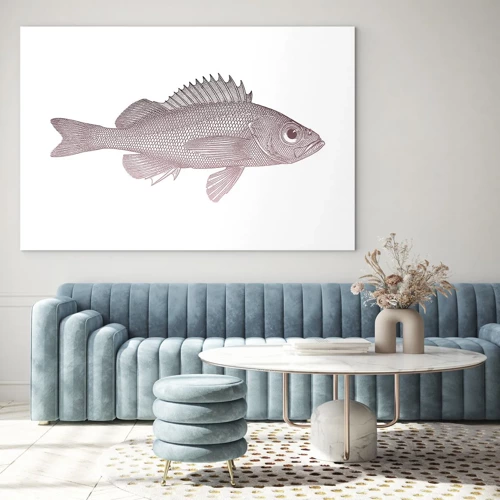 Üveg kép - Nagyszemű hal - 70x50 cm