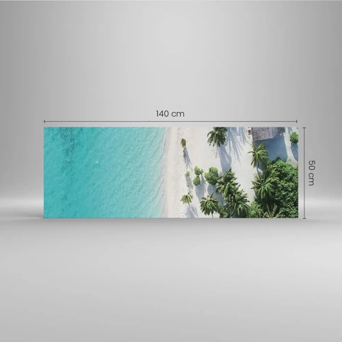 Üveg kép - Nyaralás a paradicsomban - 140x50 cm