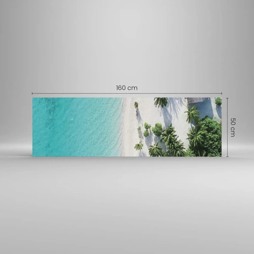 Üveg kép - Nyaralás a paradicsomban - 160x50 cm