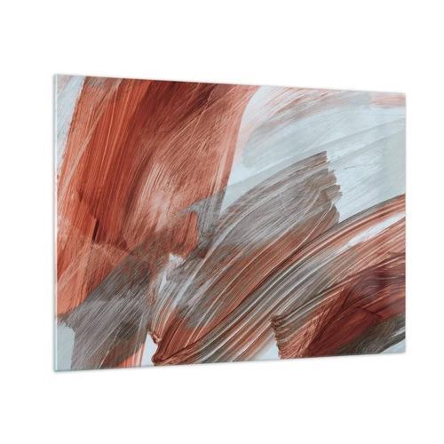 Üveg kép - Őszi és szeles absztrakció - 70x50 cm