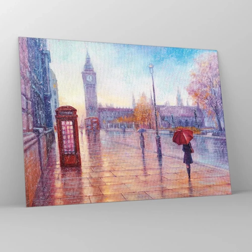 Üveg kép -  Őszi nap Londonban - 70x50 cm