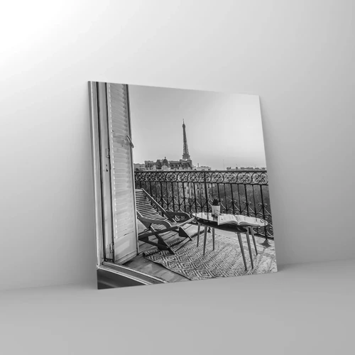 Üveg kép - Párizsi délután - 40x40 cm