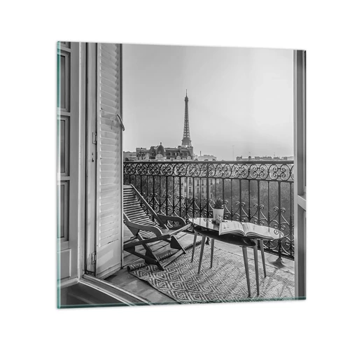Üveg kép - Párizsi délután - 50x50 cm