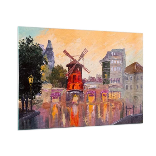 Üveg kép - Párizsi ikonok - Moulin Rouge - 100x70 cm