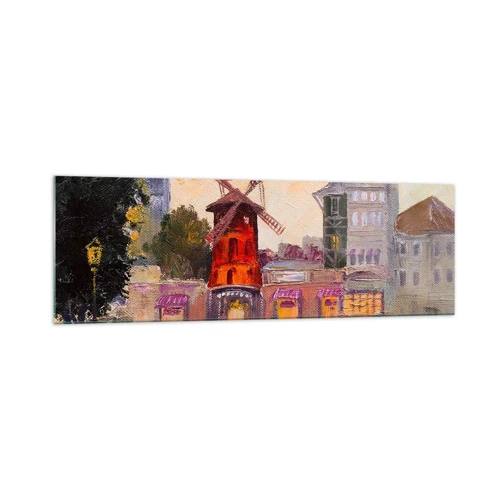 Üveg kép - Párizsi ikonok - Moulin Rouge - 160x50 cm