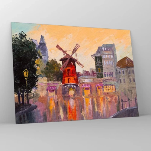 Üveg kép - Párizsi ikonok - Moulin Rouge - 70x50 cm