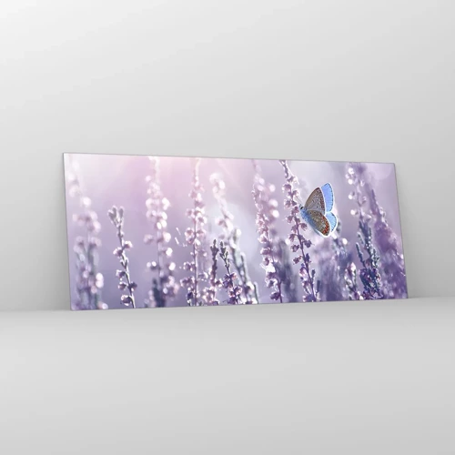 Üveg kép - Pillangó csókja - 100x40 cm
