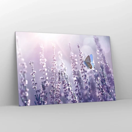 Üveg kép - Pillangó csókja - 120x80 cm