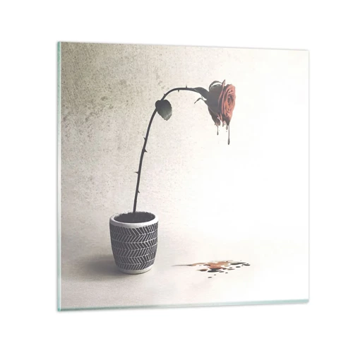Üveg kép - Rosa dolorosa - 50x50 cm