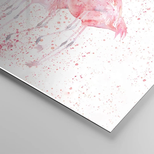 Üveg kép - Rózsaszín együttes - 70x70 cm