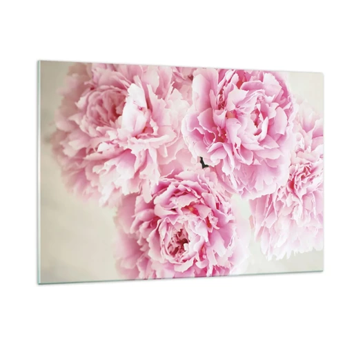 Üveg kép - Rózsaszín pompában - 120x80 cm