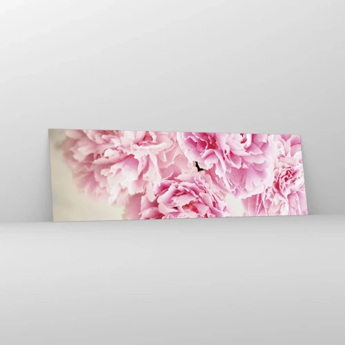 Üveg kép - Rózsaszín pompában - 160x50 cm