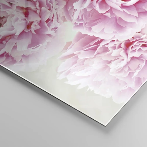 Üveg kép - Rózsaszín pompában - 50x50 cm