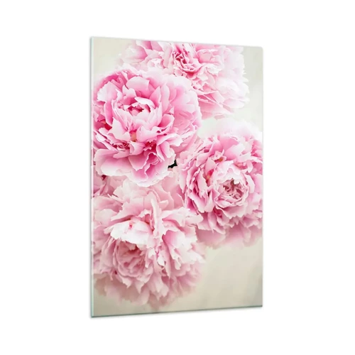 Üveg kép - Rózsaszín pompában - 80x120 cm