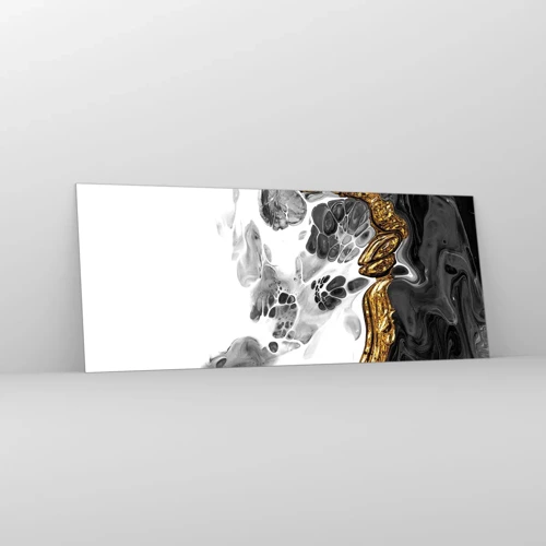 Üveg kép - Szerves kompozíció - 100x40 cm
