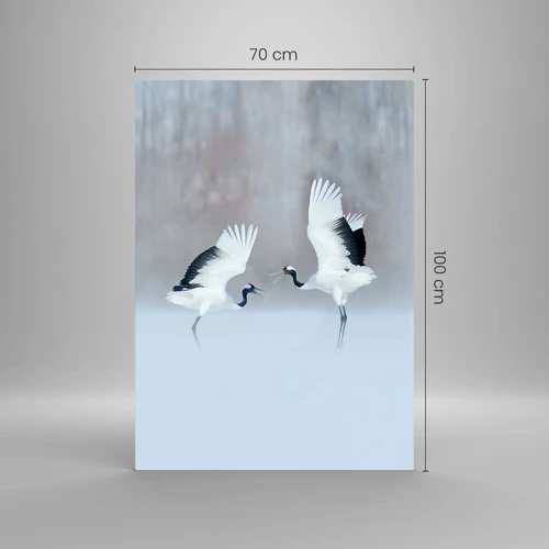 Üveg kép - Tánc a ködben - 70x100 cm