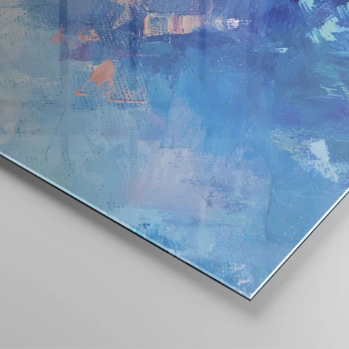 Üveg kép - Téli absztrakció - 120x50 cm