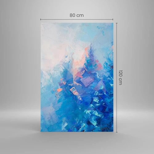 Üveg kép - Téli absztrakció - 80x120 cm