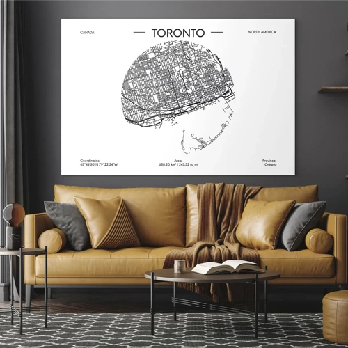 Üveg kép - Toronto anatómiája - 70x50 cm