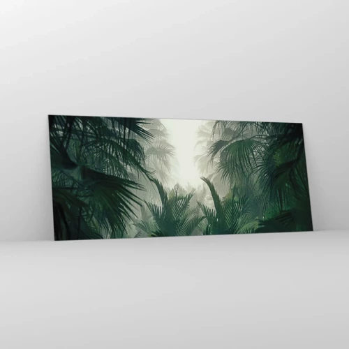 Üveg kép - Trópusi titok - 120x50 cm