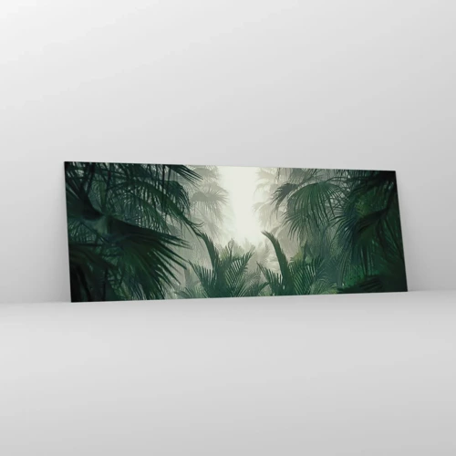 Üveg kép - Trópusi titok - 140x50 cm