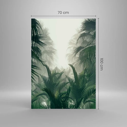 Üveg kép - Trópusi titok - 70x100 cm