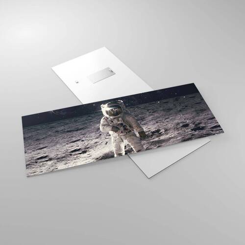 Üveg kép - Üdvözlet a Holdról - 100x40 cm