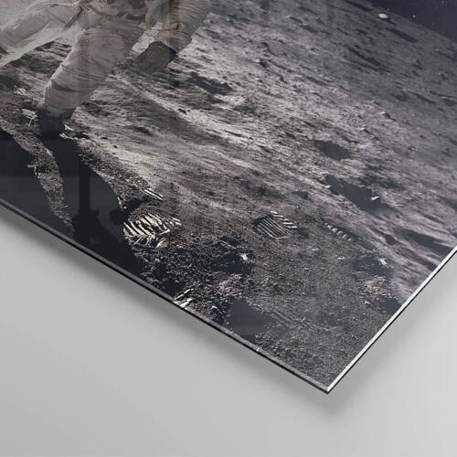 Üveg kép - Üdvözlet a Holdról - 120x80 cm