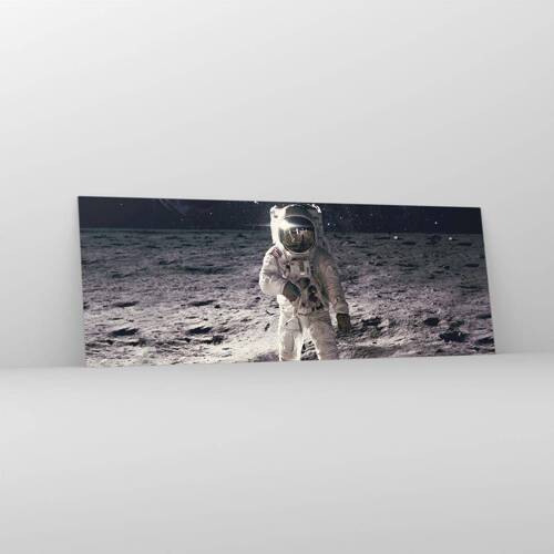 Üveg kép - Üdvözlet a Holdról - 140x50 cm