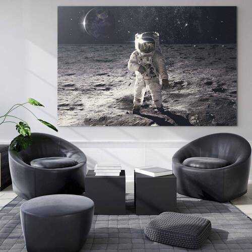 Üveg kép - Üdvözlet a Holdról - 70x50 cm