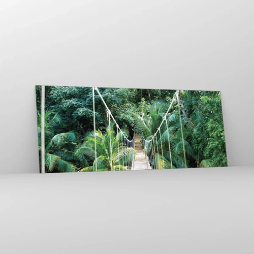 Üveg kép - Üdvözöljük a dzsungelben! - 100x40 cm