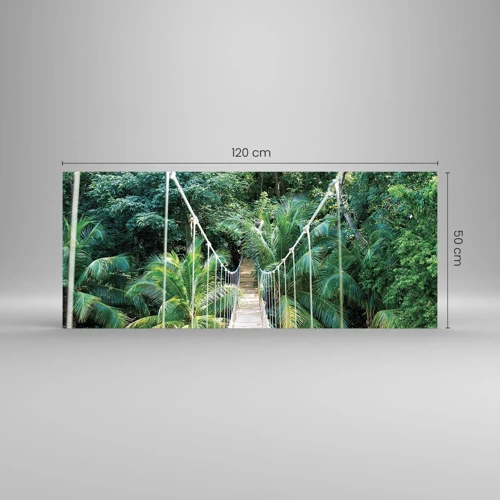 Üveg kép - Üdvözöljük a dzsungelben! - 120x50 cm