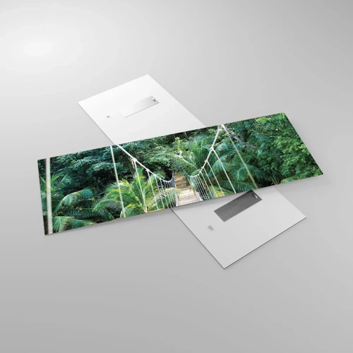 Üveg kép - Üdvözöljük a dzsungelben! - 140x50 cm