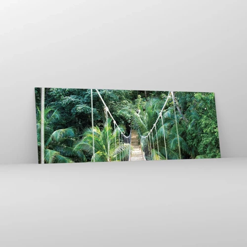 Üveg kép - Üdvözöljük a dzsungelben! - 140x50 cm