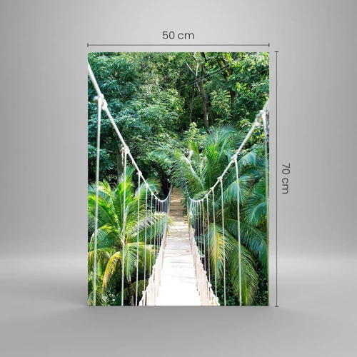 Üveg kép - Üdvözöljük a dzsungelben! - 50x70 cm