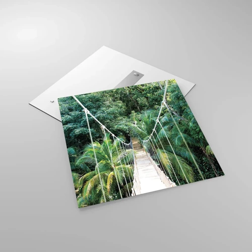 Üveg kép - Üdvözöljük a dzsungelben! - 70x70 cm