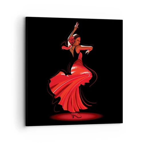 Vászonkép - A flamenco tüzes szelleme - 70x70 cm