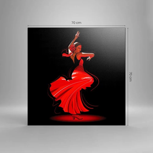 Vászonkép - A flamenco tüzes szelleme - 70x70 cm