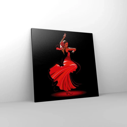 Vászonkép - A flamenco tüzes szelleme - 70x70 cm