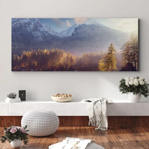 Vászonkép - A hegyekben és völgyekben - 100x40 cm