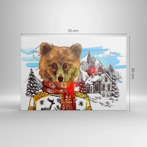 Vászonkép - A medvekunyhó - 70x50 cm
