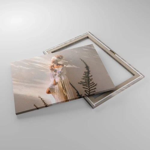Vászonkép - A nap és a lány - 70x50 cm